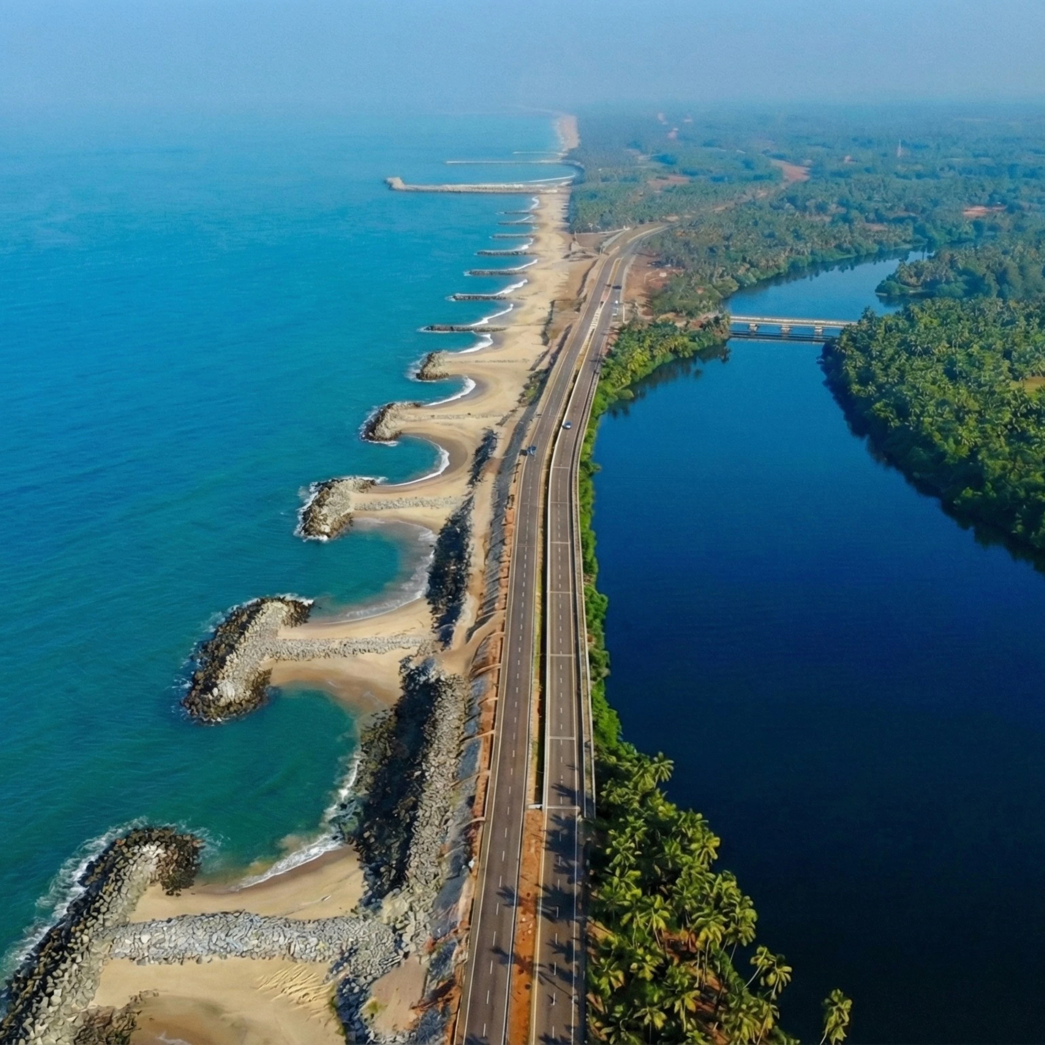 Bharat Boating tourist boat docked at Kodi Sea Walk